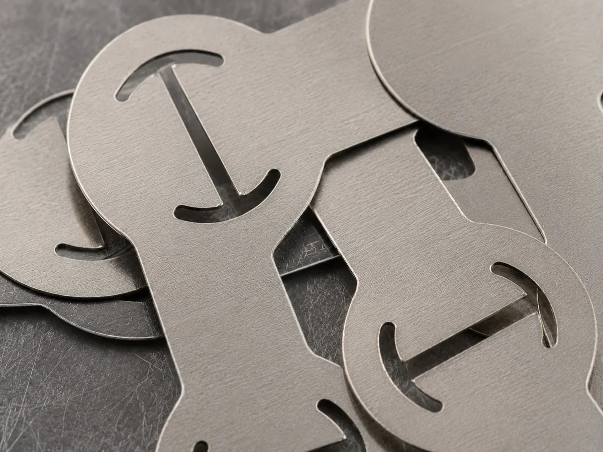 Nickel tab close-up
